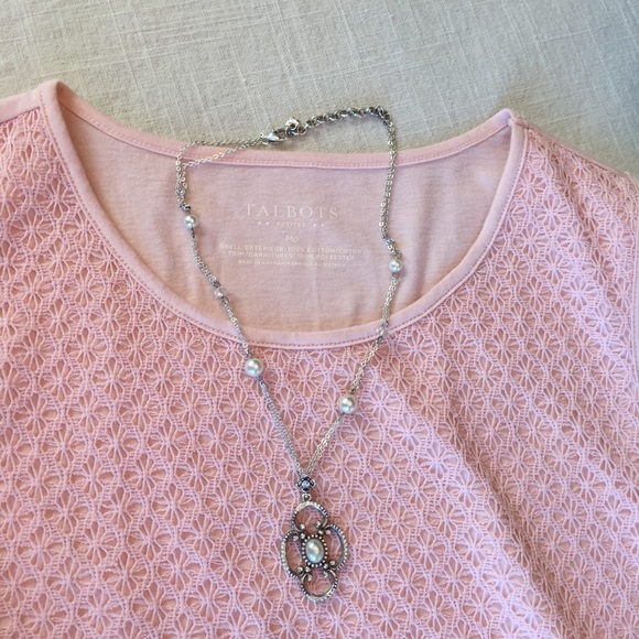 Talbots NEW Textured Pink - Picture 6 of 7